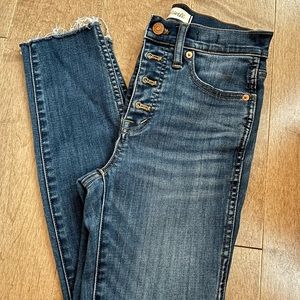 Madewell 10” Button Up Skinny Jeans